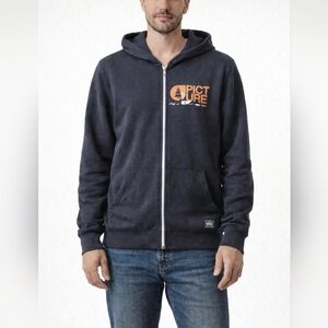Mens Organic Cotton Zip Hoodie – Picture Organic Clothing – Size XXL – Navy